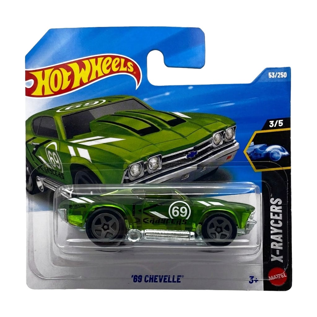 Базовий автомобіль Hot Wheels 69 Chevelle, зелений, від 3 років, 11*3.5*11 см (5785)