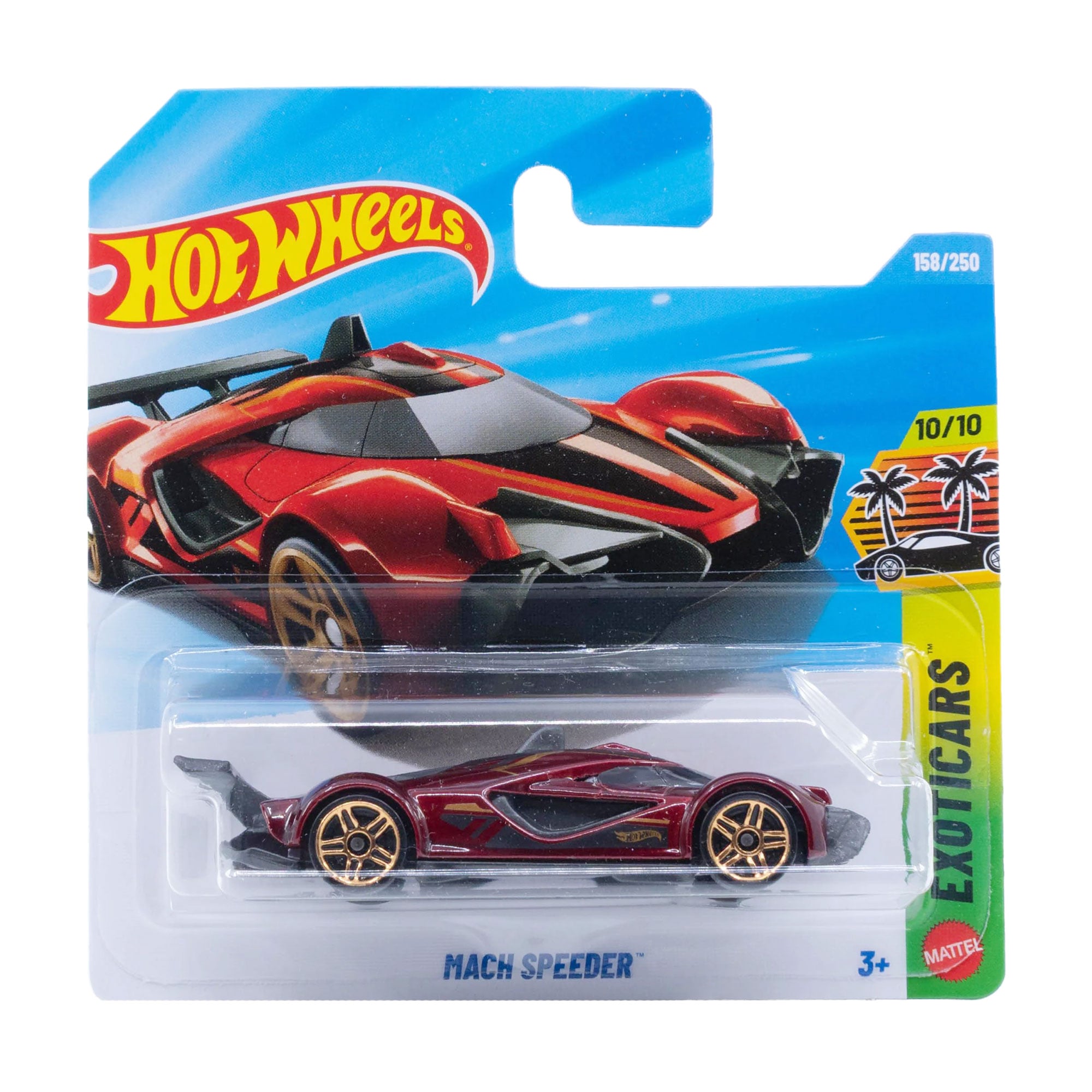 Базовий автомобіль Hot Wheels Mach Speeder, бордовий, від 3 років, 11*3.5*11 см (5785)